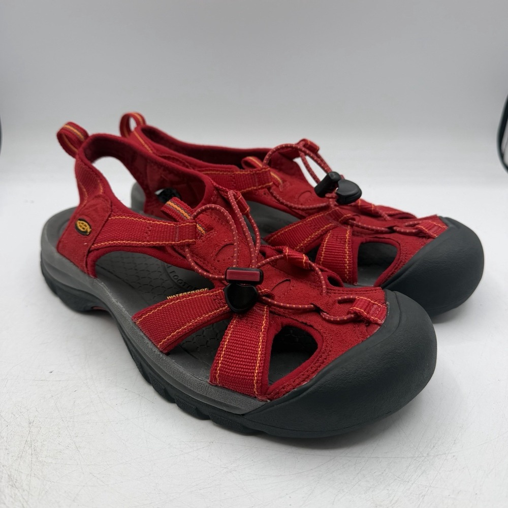 KEEN Venice H2 Athletic Sandals Womens Sz 10.5 Red Fisherman Hiking 5211-JRPR